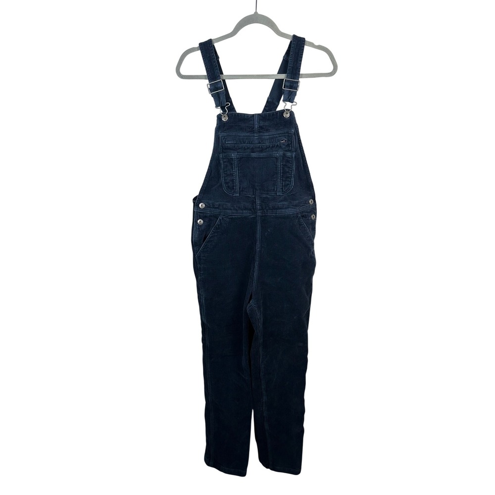Duluth Trading Co Overalls Women 4 Regular Navy Blue Corduroy Workwear Excellent